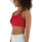 Crown Logo Sports Bra (Red)